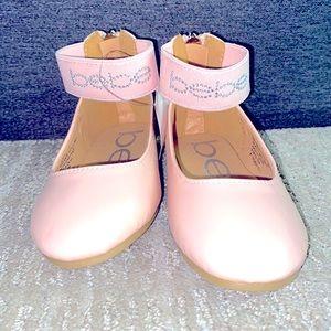 BeBe Girls Light Pink & Bling Ballet Like Sandals